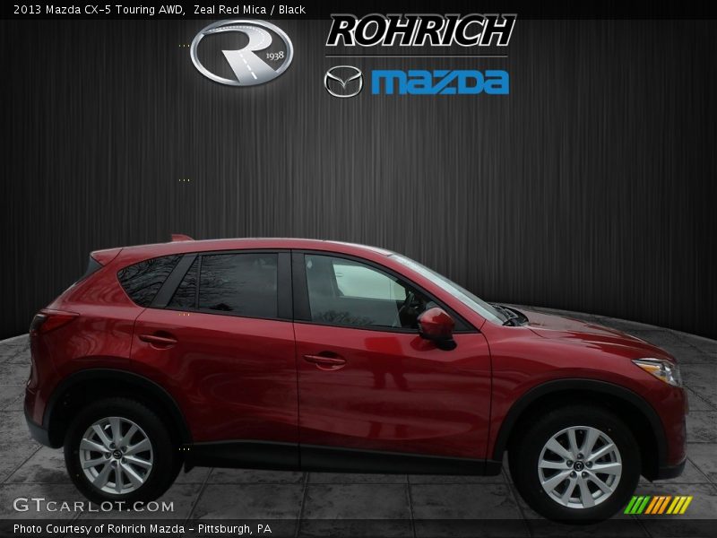 Zeal Red Mica / Black 2013 Mazda CX-5 Touring AWD
