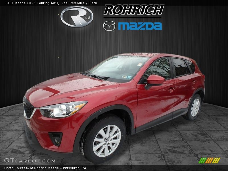 Zeal Red Mica / Black 2013 Mazda CX-5 Touring AWD