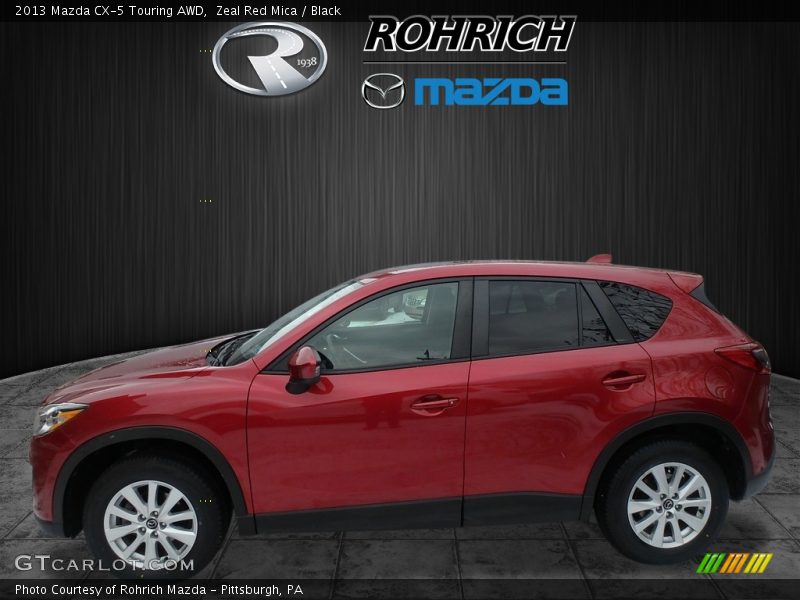 Zeal Red Mica / Black 2013 Mazda CX-5 Touring AWD