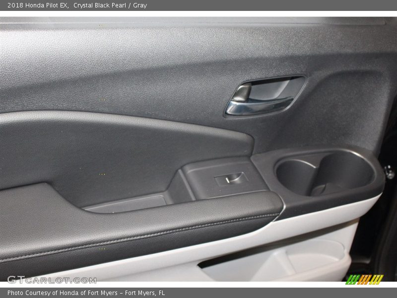 Crystal Black Pearl / Gray 2018 Honda Pilot EX
