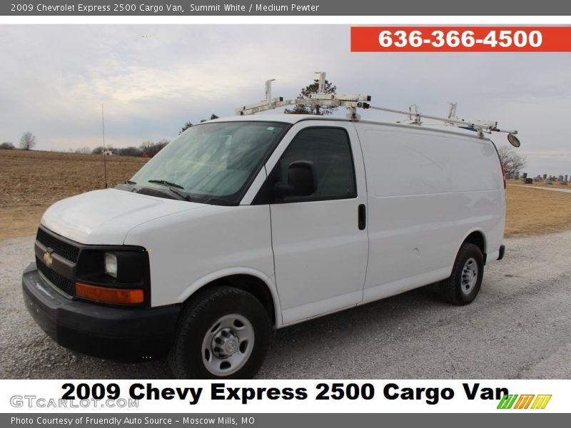 Summit White / Medium Pewter 2009 Chevrolet Express 2500 Cargo Van