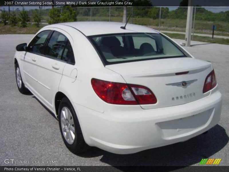 Stone White / Dark Slate Gray/Light Slate Gray 2007 Chrysler Sebring Sedan