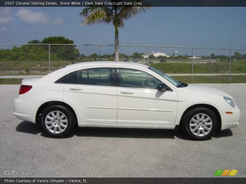 Stone White / Dark Slate Gray/Light Slate Gray 2007 Chrysler Sebring Sedan