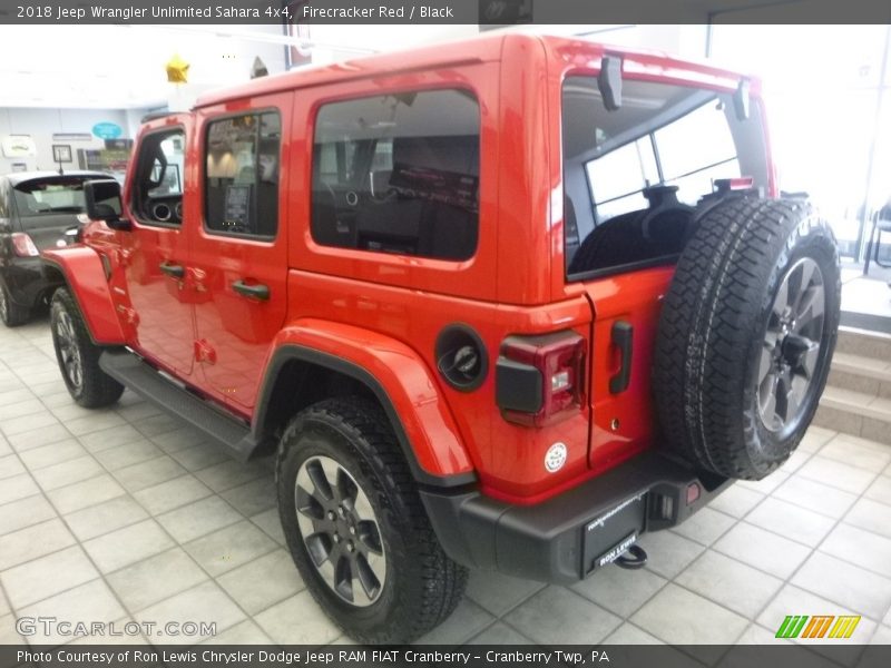 Firecracker Red / Black 2018 Jeep Wrangler Unlimited Sahara 4x4
