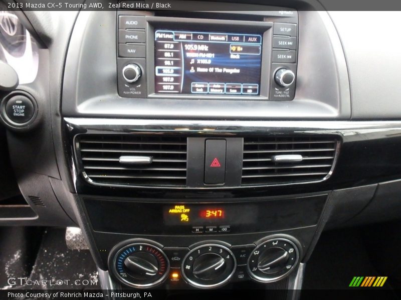 Zeal Red Mica / Black 2013 Mazda CX-5 Touring AWD