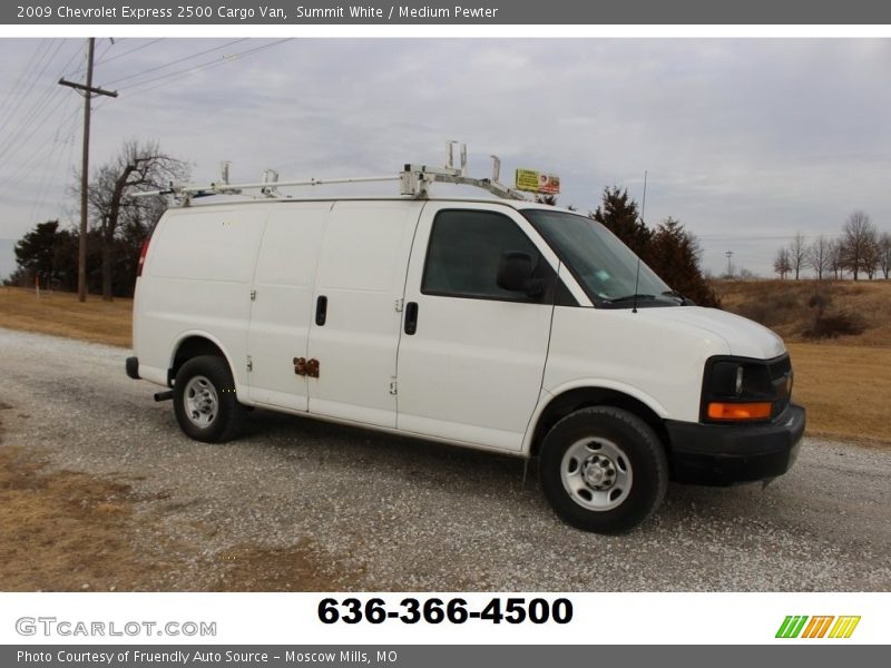 Summit White / Medium Pewter 2009 Chevrolet Express 2500 Cargo Van