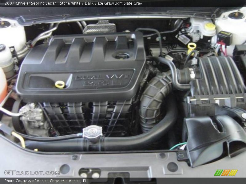 Stone White / Dark Slate Gray/Light Slate Gray 2007 Chrysler Sebring Sedan