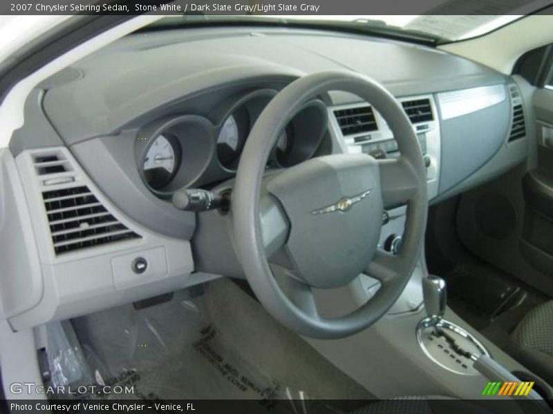 Stone White / Dark Slate Gray/Light Slate Gray 2007 Chrysler Sebring Sedan
