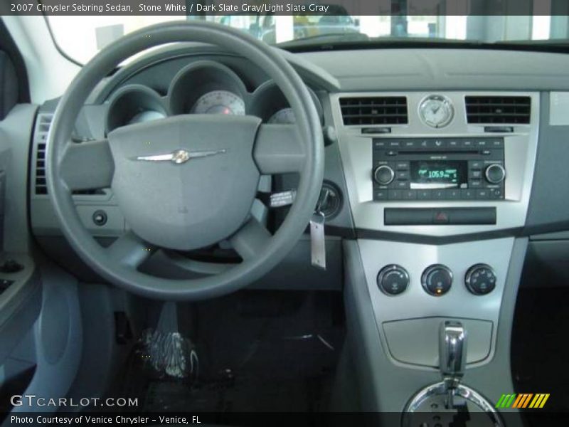 Stone White / Dark Slate Gray/Light Slate Gray 2007 Chrysler Sebring Sedan