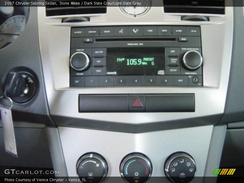 Stone White / Dark Slate Gray/Light Slate Gray 2007 Chrysler Sebring Sedan