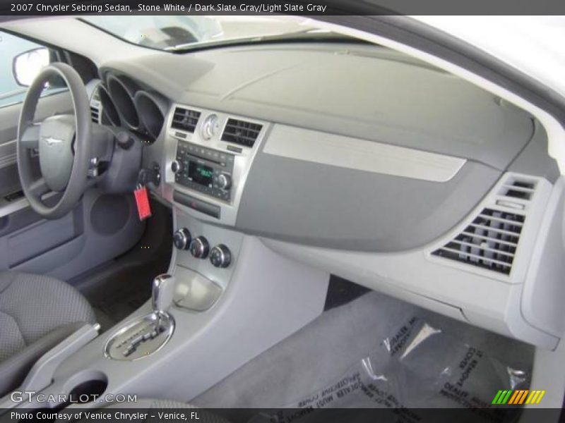 Stone White / Dark Slate Gray/Light Slate Gray 2007 Chrysler Sebring Sedan