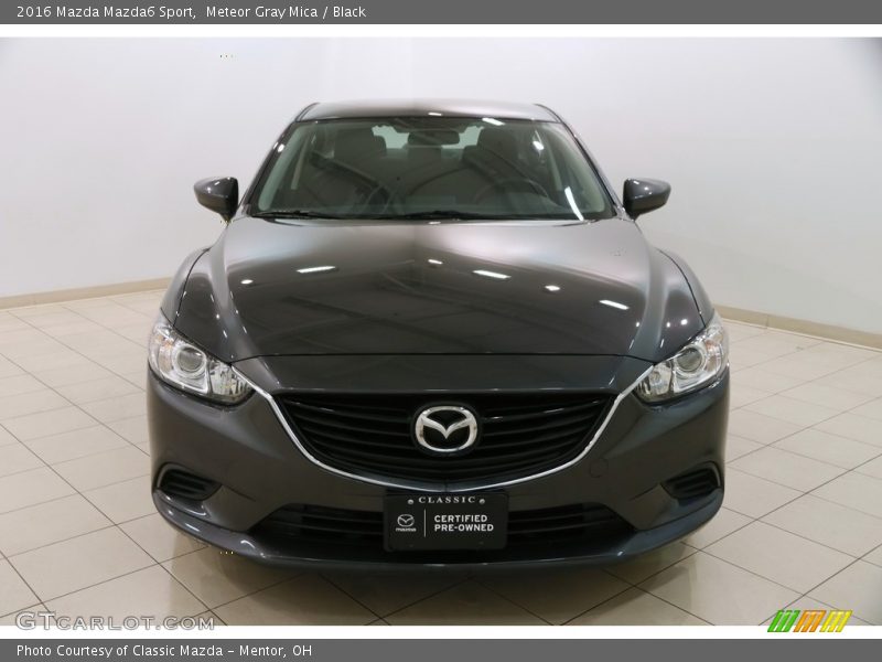 Meteor Gray Mica / Black 2016 Mazda Mazda6 Sport