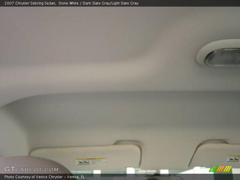 Stone White / Dark Slate Gray/Light Slate Gray 2007 Chrysler Sebring Sedan