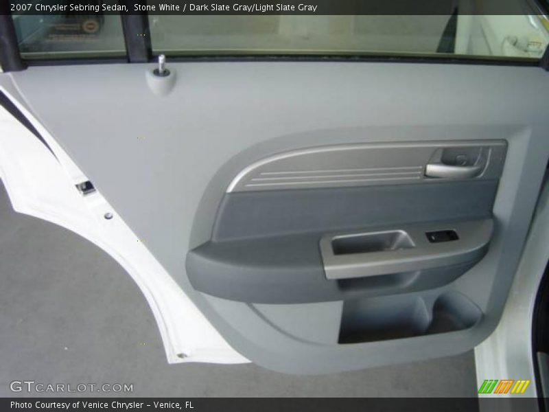 Stone White / Dark Slate Gray/Light Slate Gray 2007 Chrysler Sebring Sedan