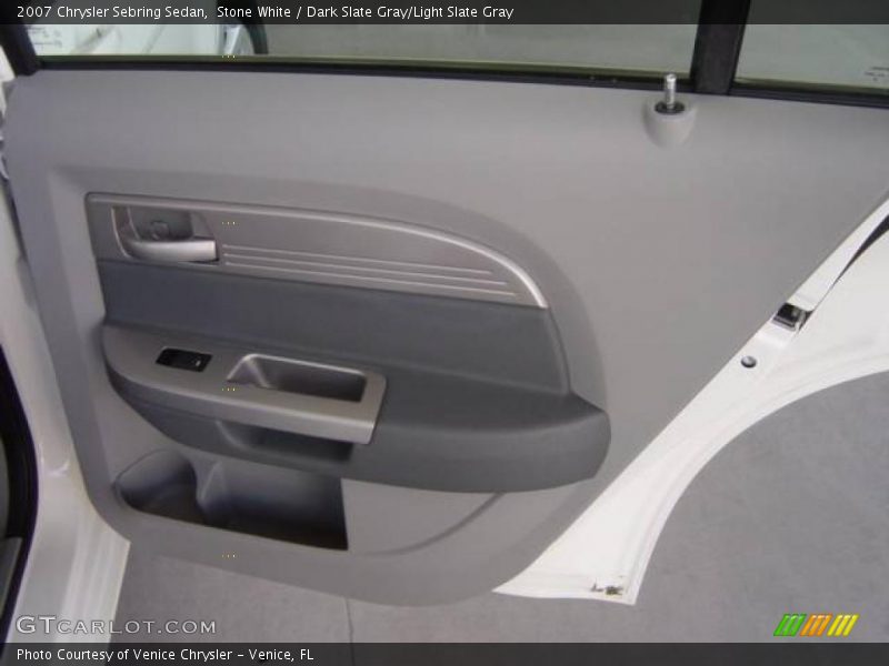 Stone White / Dark Slate Gray/Light Slate Gray 2007 Chrysler Sebring Sedan