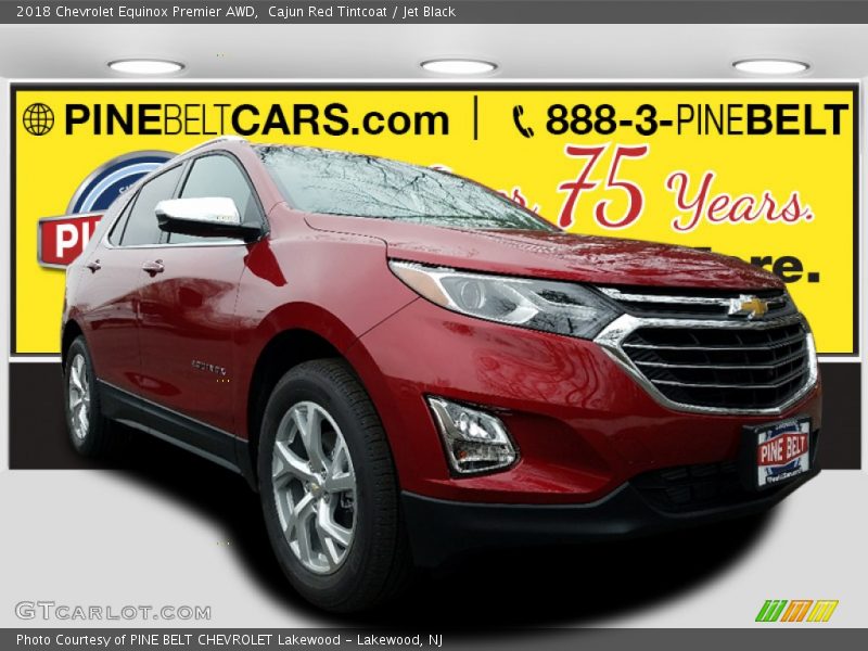 Cajun Red Tintcoat / Jet Black 2018 Chevrolet Equinox Premier AWD