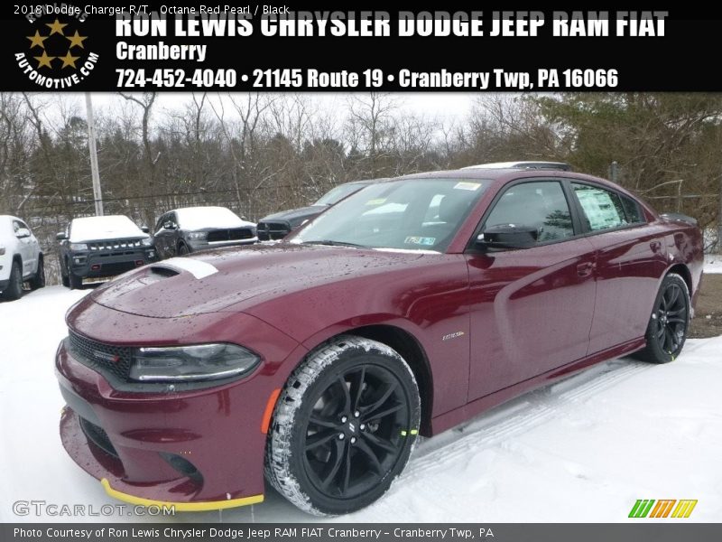 Octane Red Pearl / Black 2018 Dodge Charger R/T