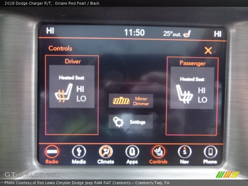 Octane Red Pearl / Black 2018 Dodge Charger R/T