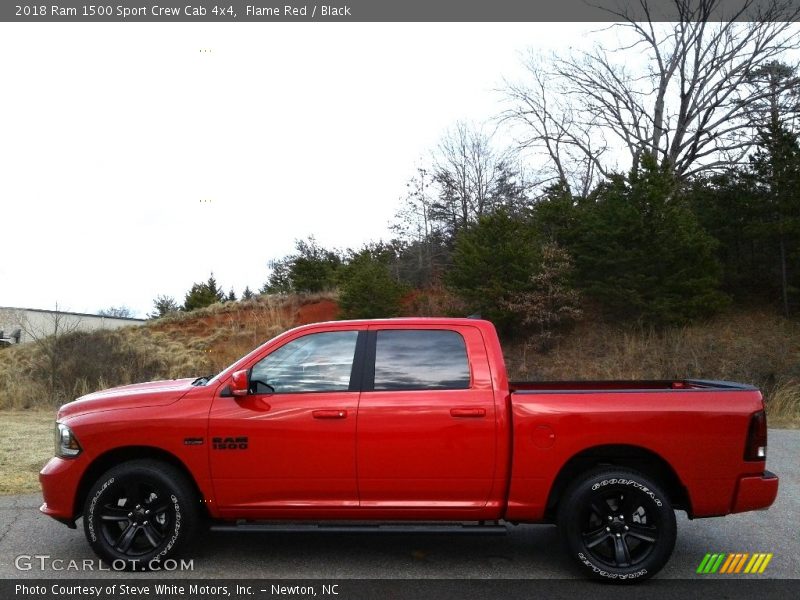 Flame Red / Black 2018 Ram 1500 Sport Crew Cab 4x4