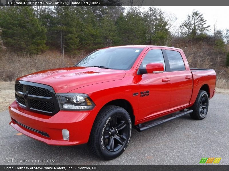 Flame Red / Black 2018 Ram 1500 Sport Crew Cab 4x4