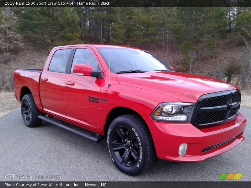 Flame Red / Black 2018 Ram 1500 Sport Crew Cab 4x4