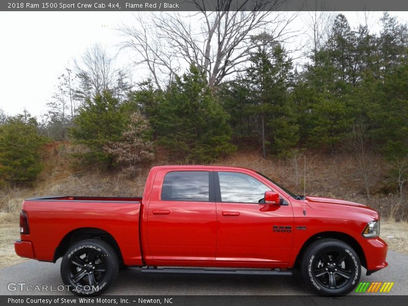 Flame Red / Black 2018 Ram 1500 Sport Crew Cab 4x4