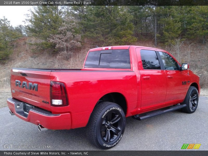Flame Red / Black 2018 Ram 1500 Sport Crew Cab 4x4