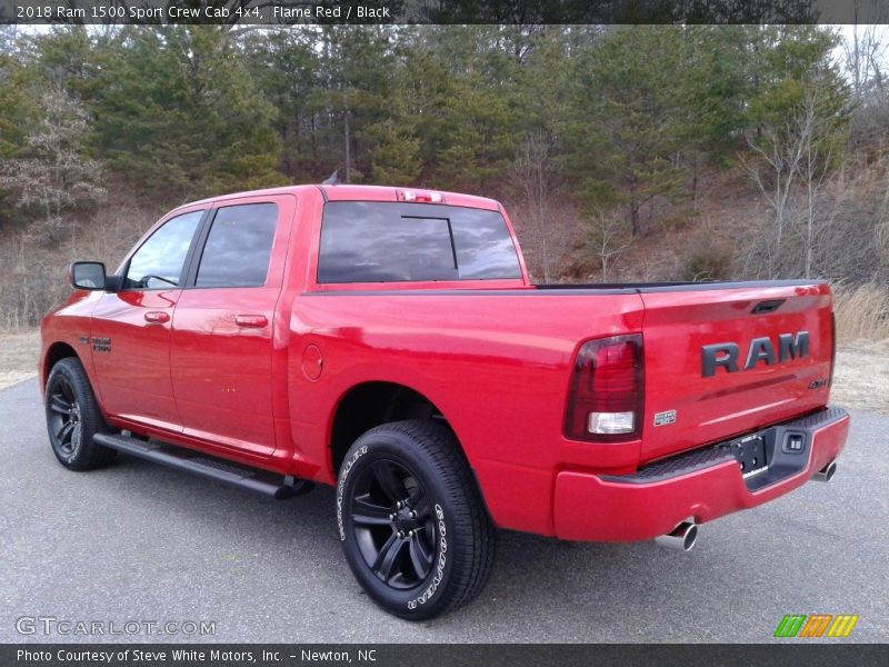 Flame Red / Black 2018 Ram 1500 Sport Crew Cab 4x4