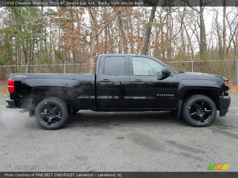 Black / Dark Ash/Jet Black 2018 Chevrolet Silverado 1500 WT Double Cab 4x4