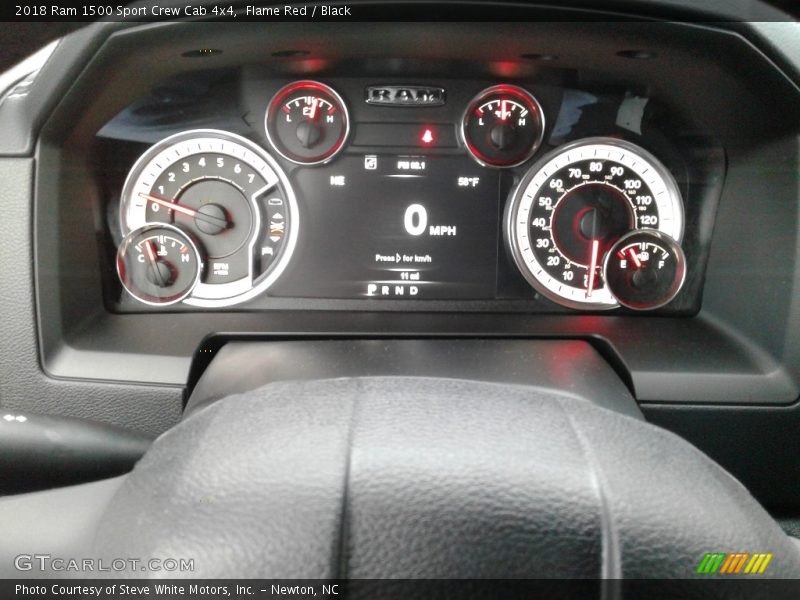Flame Red / Black 2018 Ram 1500 Sport Crew Cab 4x4
