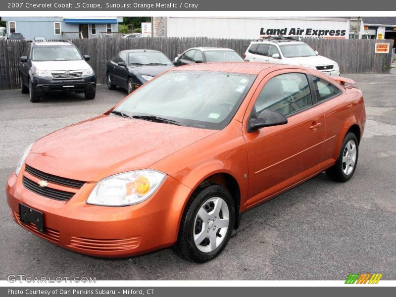 Sunburst Orange Metallic / Gray 2007 Chevrolet Cobalt LS Coupe