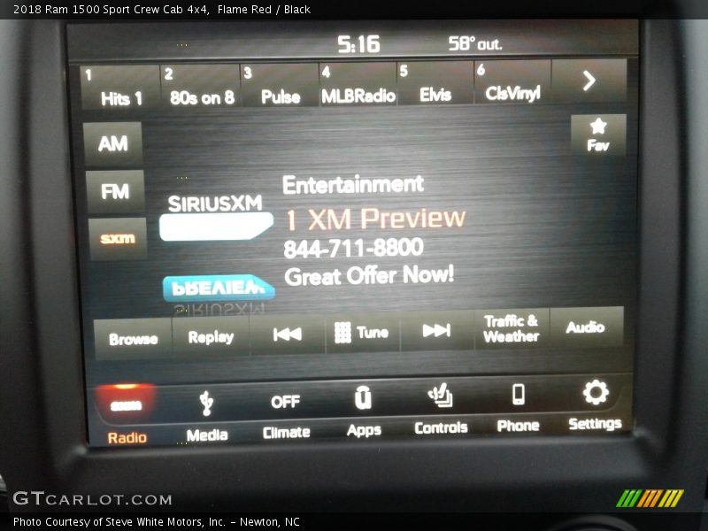Flame Red / Black 2018 Ram 1500 Sport Crew Cab 4x4