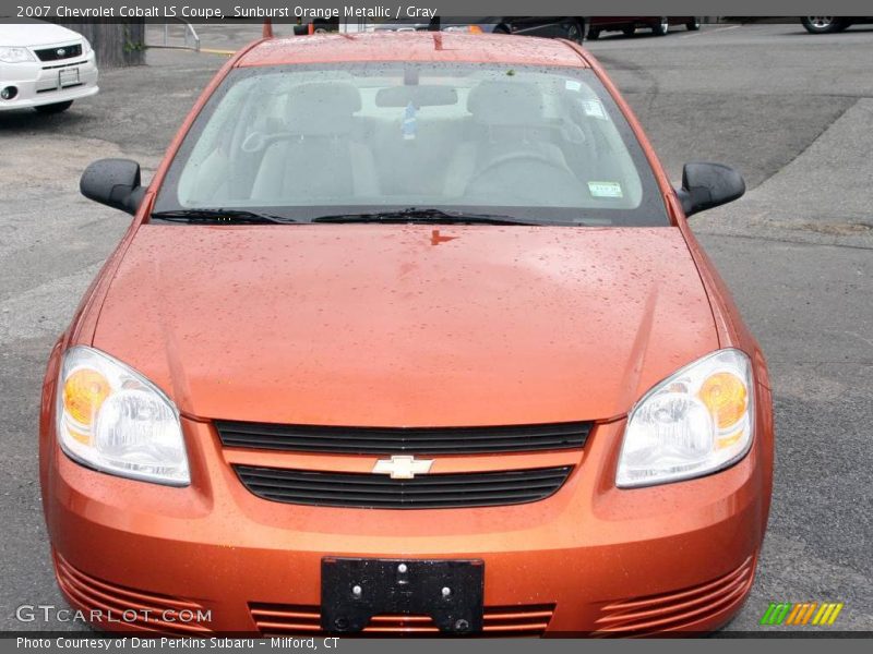 Sunburst Orange Metallic / Gray 2007 Chevrolet Cobalt LS Coupe