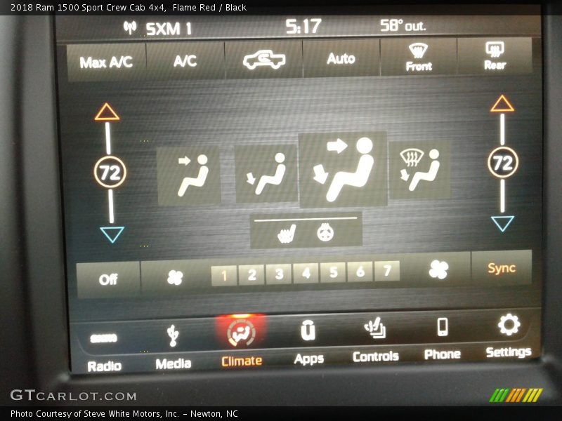 Flame Red / Black 2018 Ram 1500 Sport Crew Cab 4x4