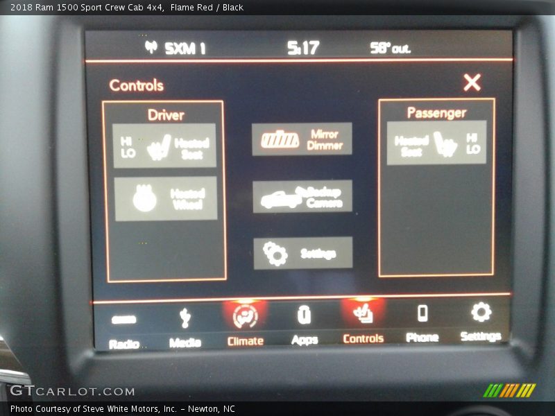 Flame Red / Black 2018 Ram 1500 Sport Crew Cab 4x4