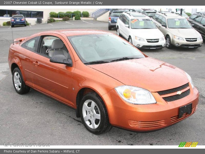 Sunburst Orange Metallic / Gray 2007 Chevrolet Cobalt LS Coupe