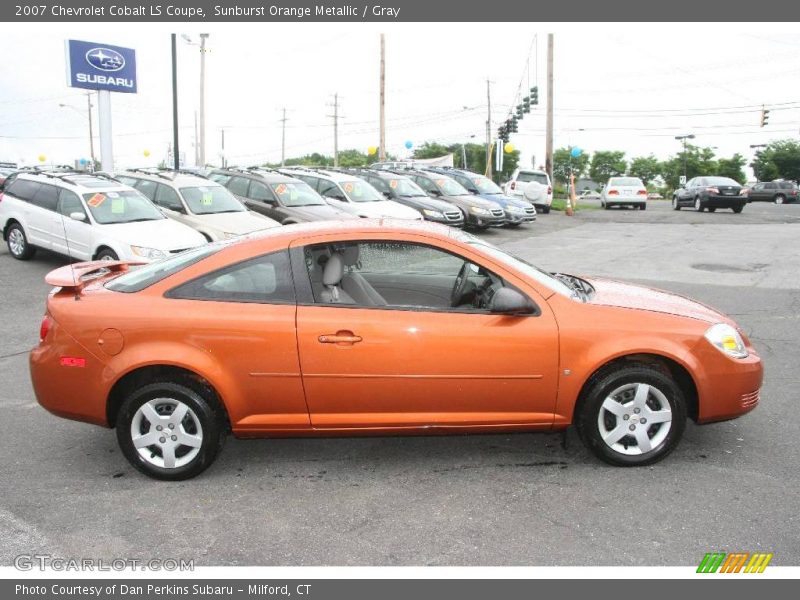 Sunburst Orange Metallic / Gray 2007 Chevrolet Cobalt LS Coupe