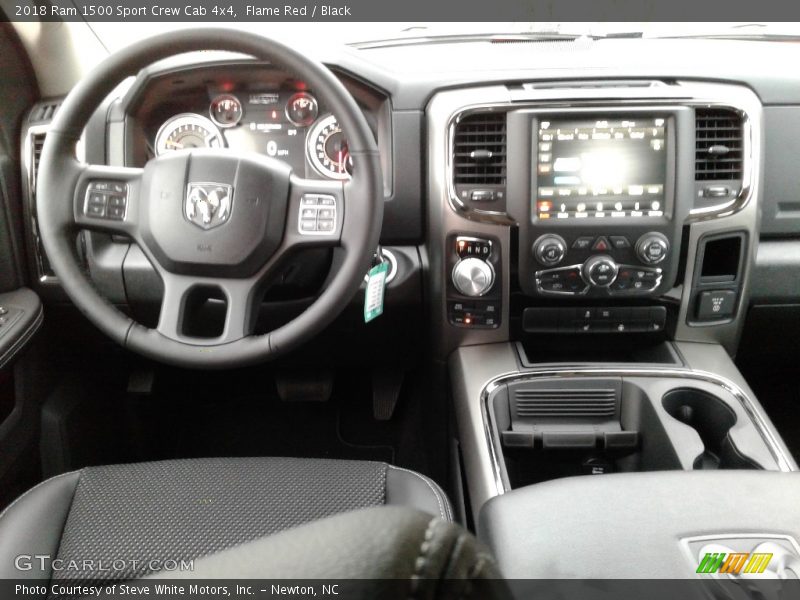 Flame Red / Black 2018 Ram 1500 Sport Crew Cab 4x4
