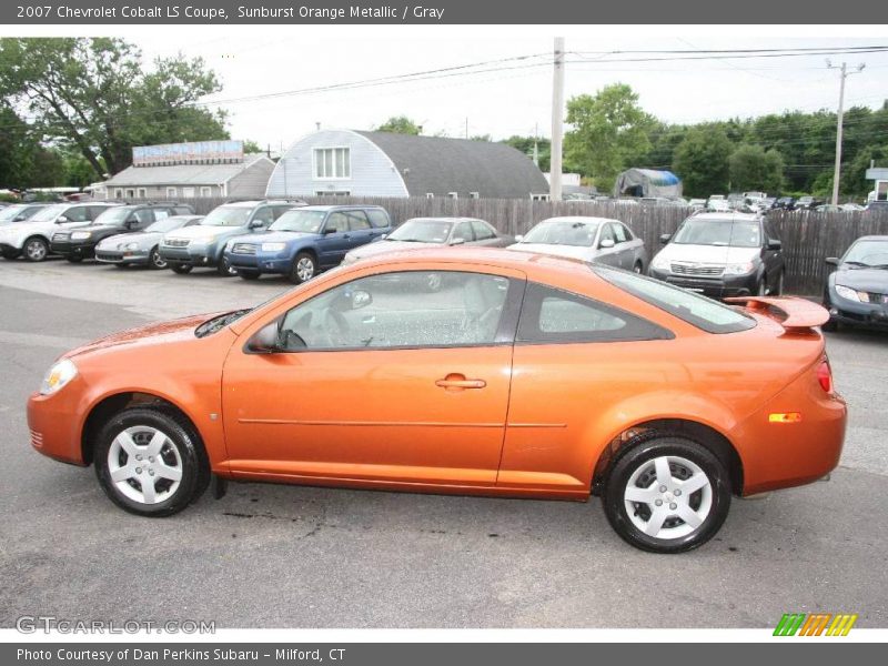 Sunburst Orange Metallic / Gray 2007 Chevrolet Cobalt LS Coupe