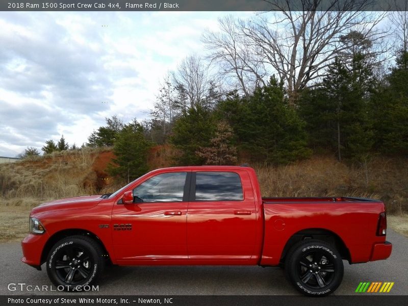 Flame Red / Black 2018 Ram 1500 Sport Crew Cab 4x4