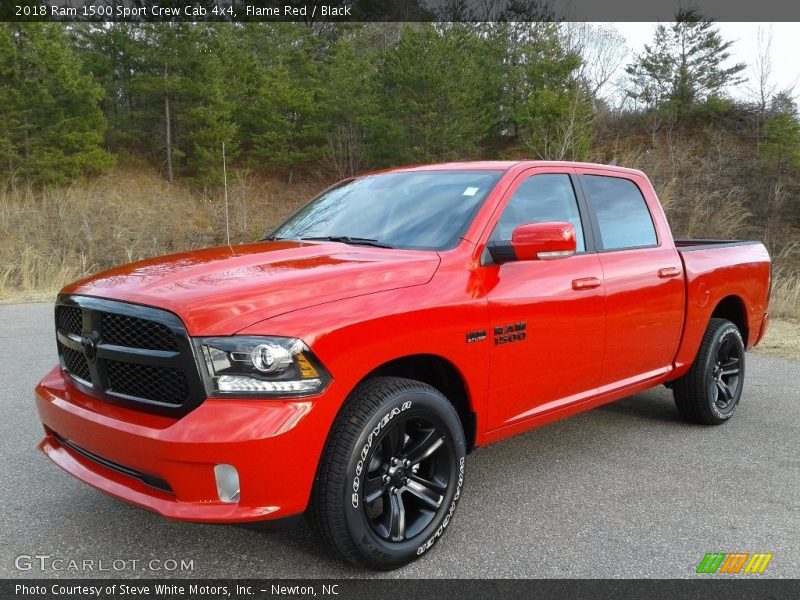 Flame Red / Black 2018 Ram 1500 Sport Crew Cab 4x4