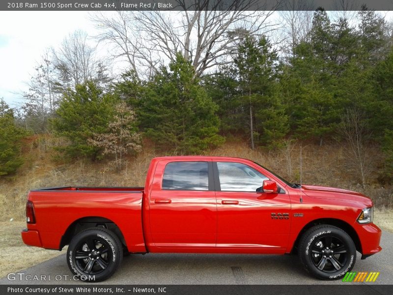 Flame Red / Black 2018 Ram 1500 Sport Crew Cab 4x4