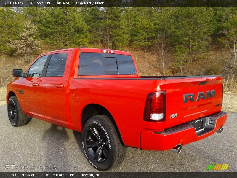 Flame Red / Black 2018 Ram 1500 Sport Crew Cab 4x4