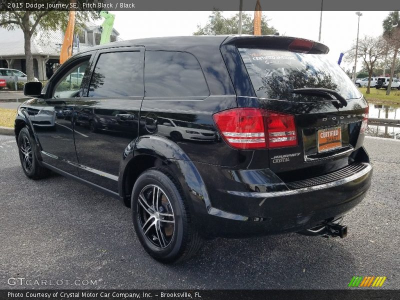 Pitch Black / Black 2015 Dodge Journey SE