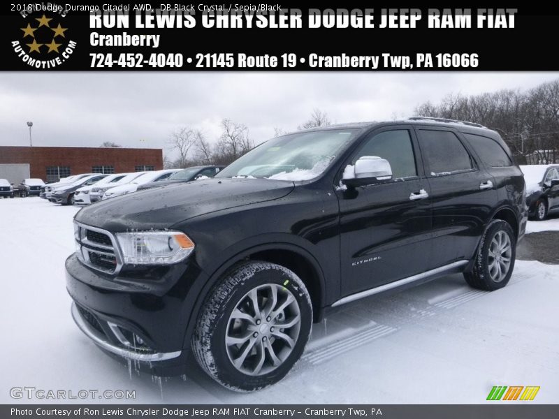 DB Black Crystal / Sepia/Black 2018 Dodge Durango Citadel AWD