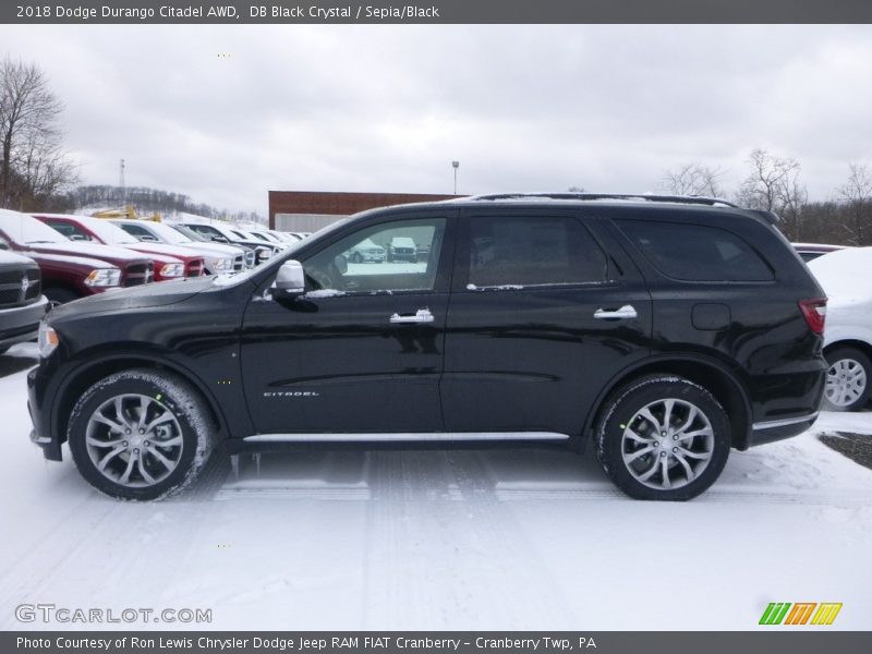 DB Black Crystal / Sepia/Black 2018 Dodge Durango Citadel AWD