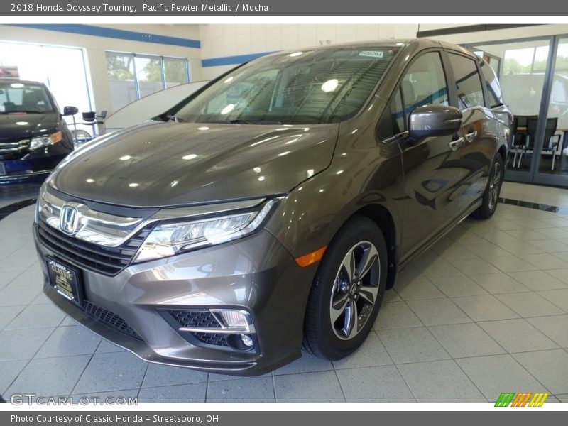 Pacific Pewter Metallic / Mocha 2018 Honda Odyssey Touring