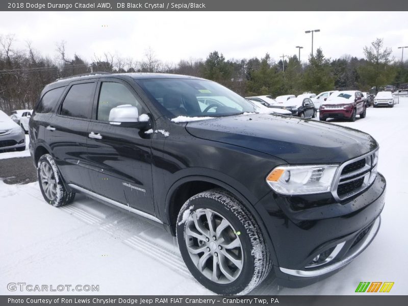 DB Black Crystal / Sepia/Black 2018 Dodge Durango Citadel AWD