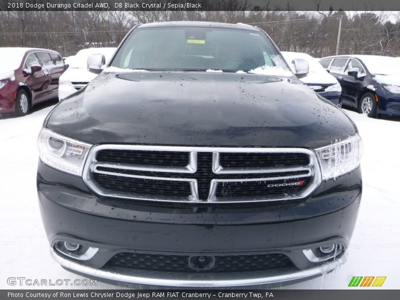DB Black Crystal / Sepia/Black 2018 Dodge Durango Citadel AWD