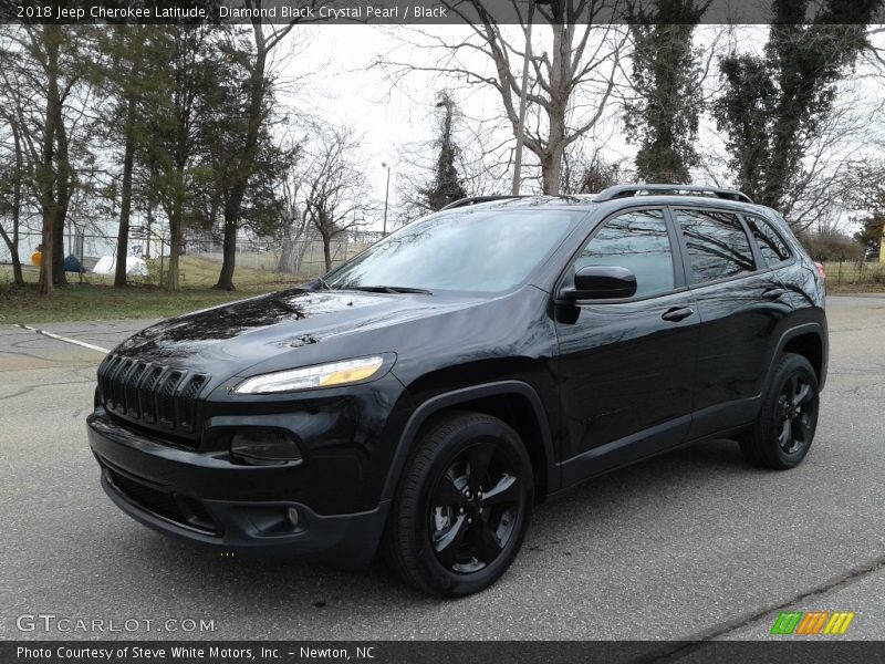 Diamond Black Crystal Pearl / Black 2018 Jeep Cherokee Latitude